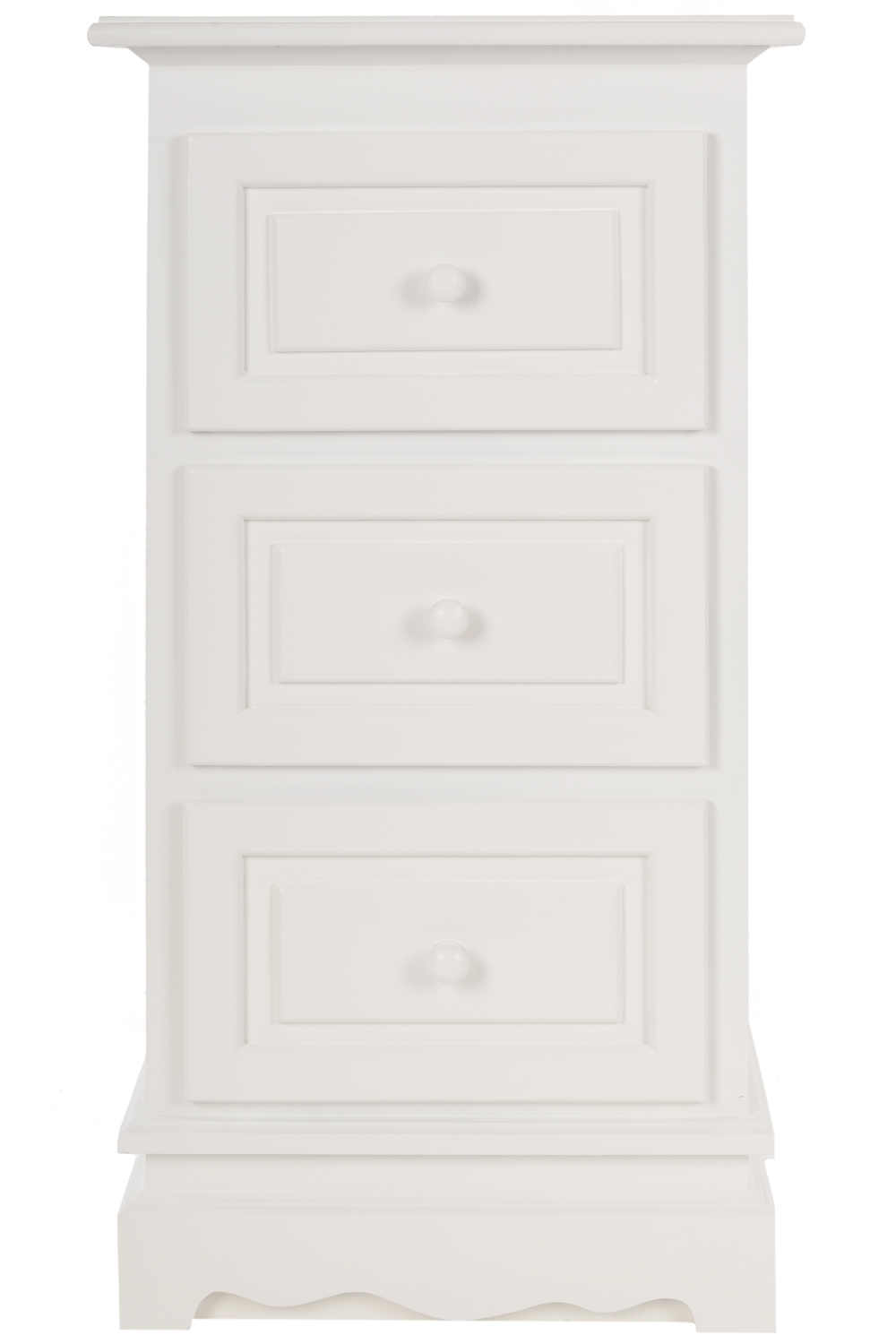 Kommode KLASSIK - weiß Shabby Chic - 35 cm