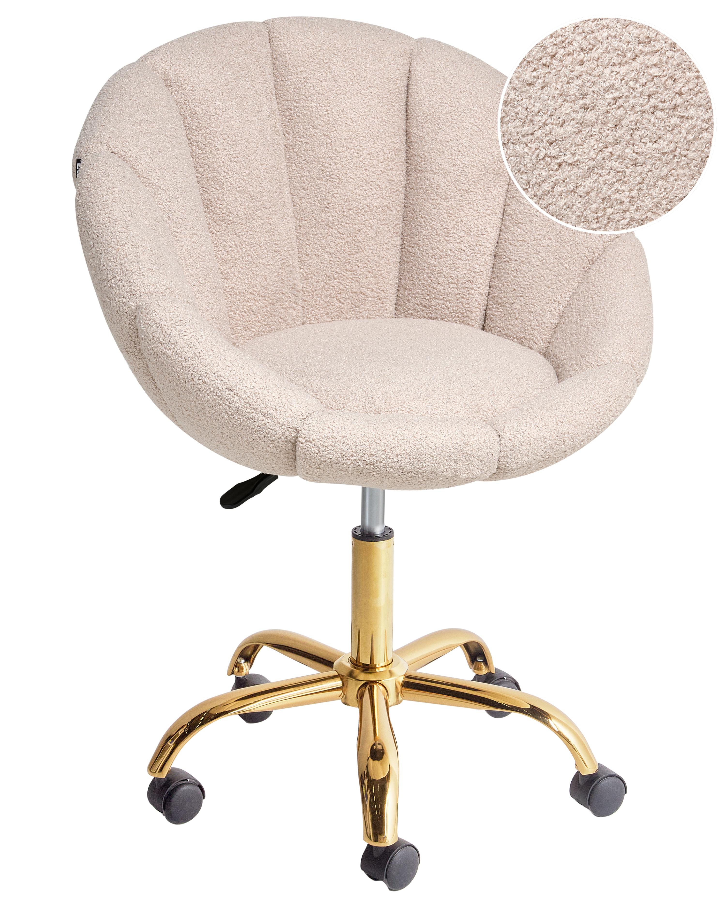 Bureaustoel ANNABELLE Bouclé Beige