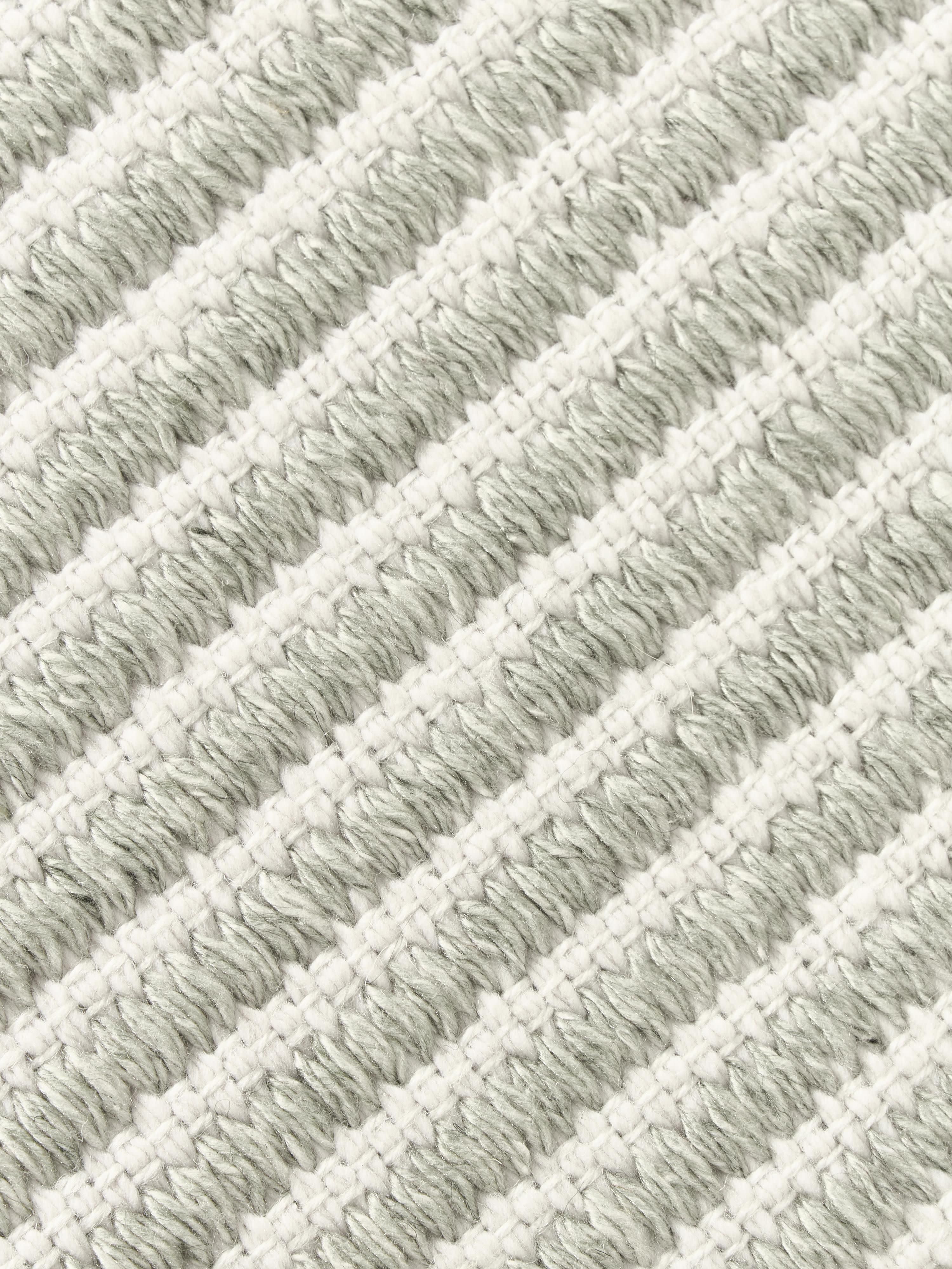 Gestreepte outdoor loper Turner, handgeweven