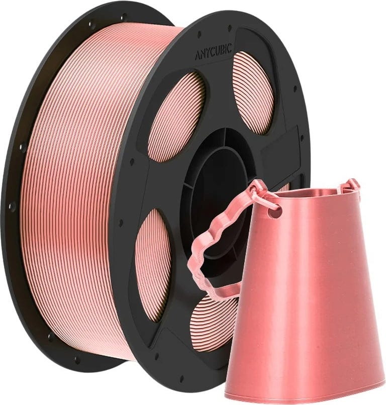 Anycubic  PLA Silk Pink, 1,75 mm / 1000 g    Filament mit seidiger Brillanz in Pink