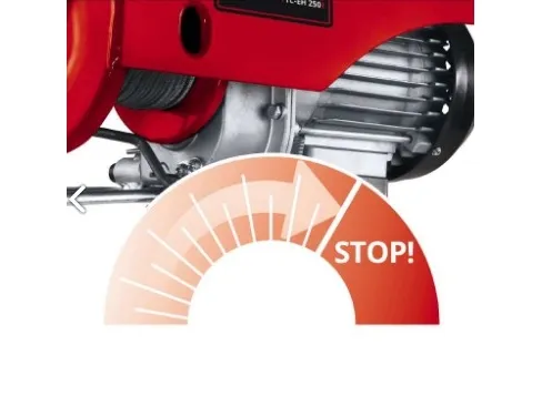 Einhell TC-EH 250, Kabelreb hejseværk, 12 m, 125 kg, 250 kg, 11,5 m, 5,7 m
