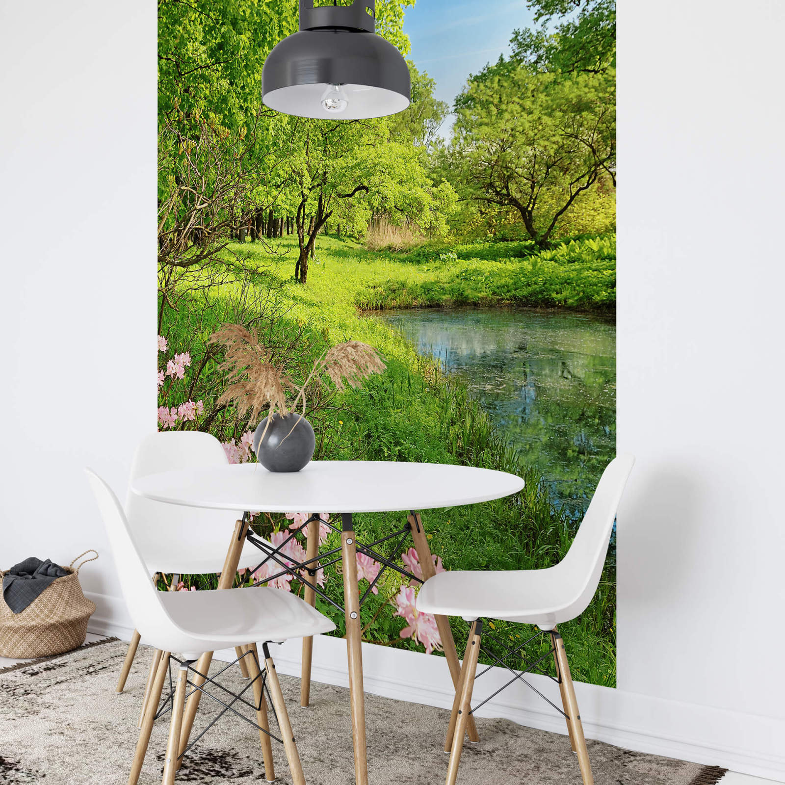 Fototapete DESIGNWALLS 2.0 - rosa-braun - See - 2,6 Meter