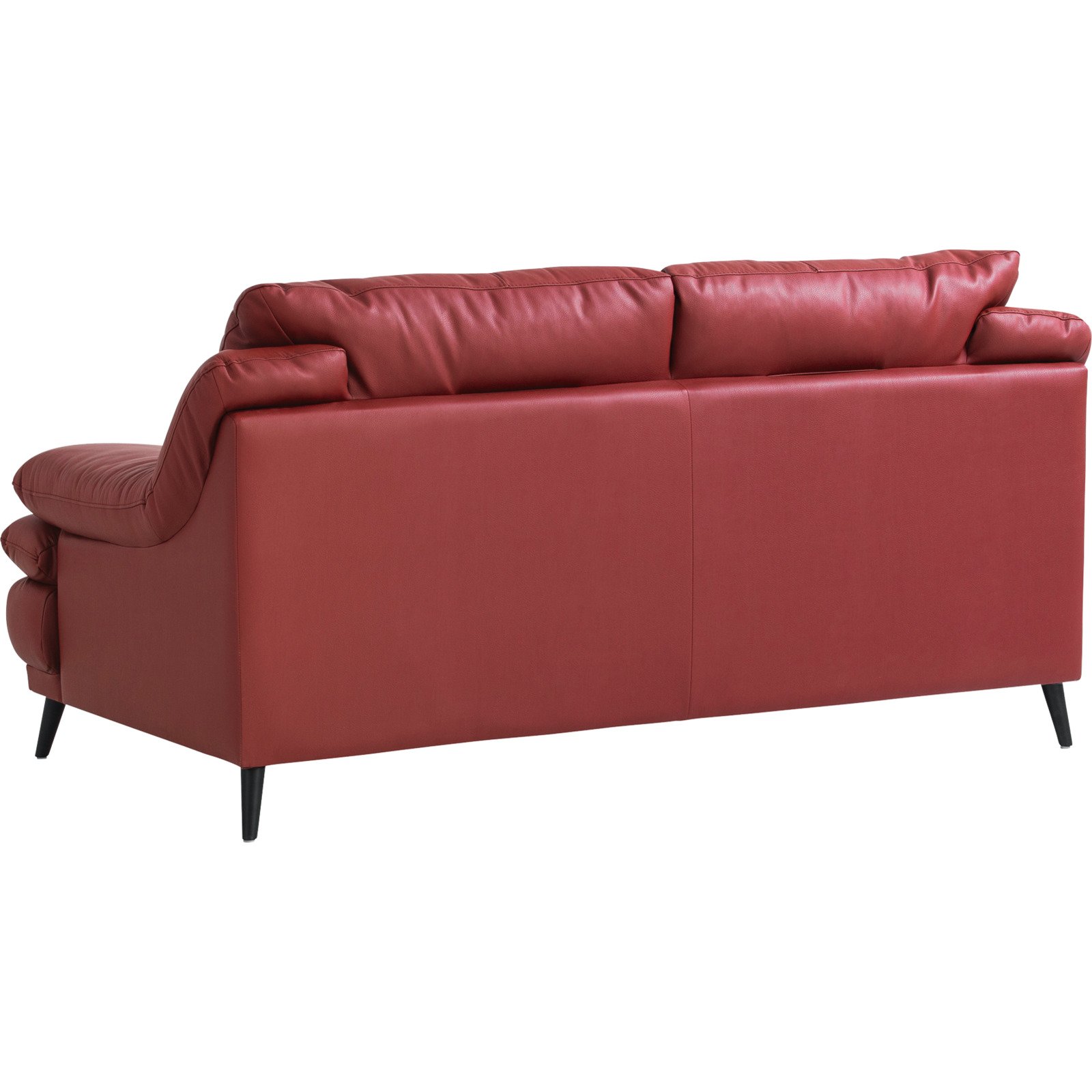 2er-Sofa Ferrara Leder Mix rot
