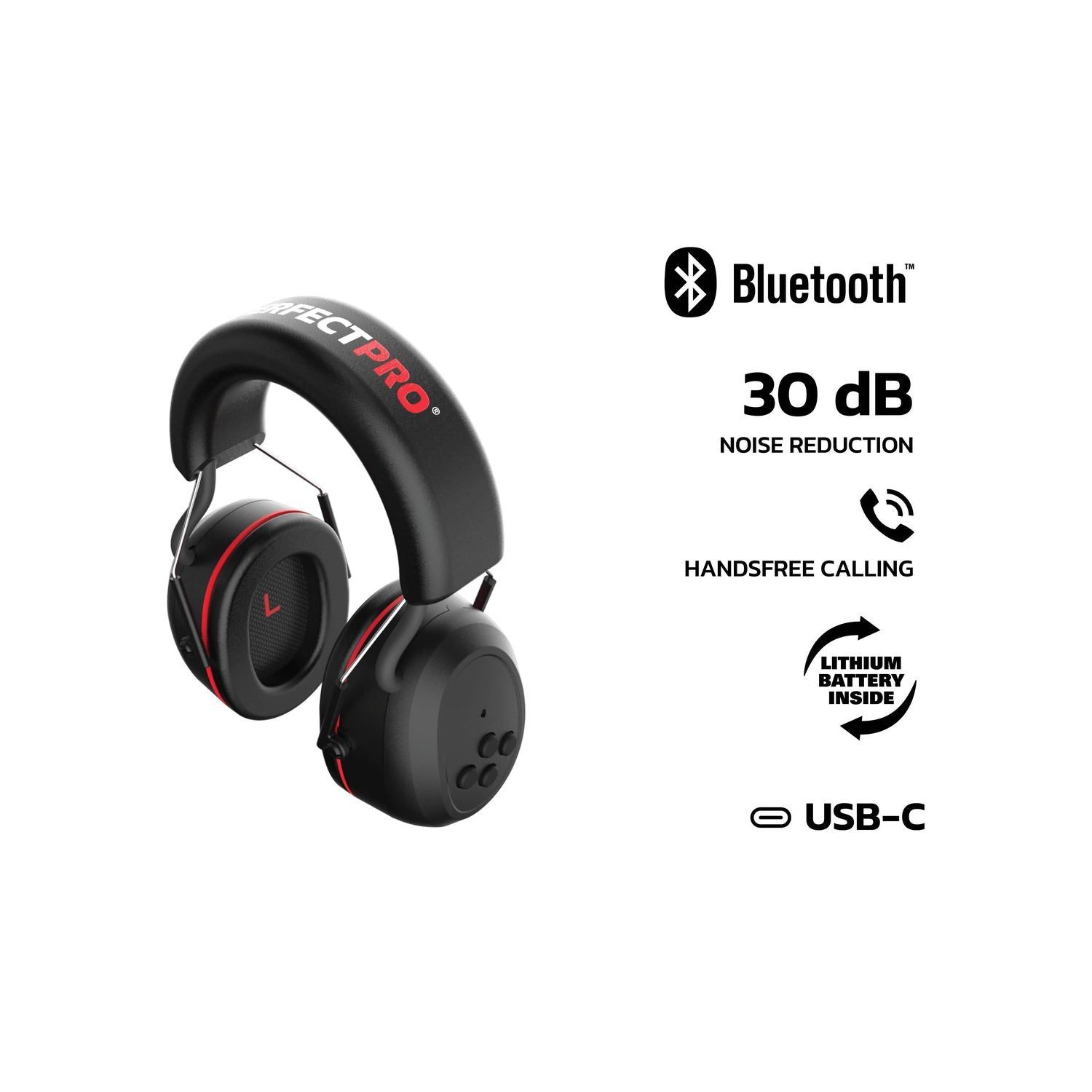 Perfectpro H-30 Gehoorbescherming met Bluetooth®