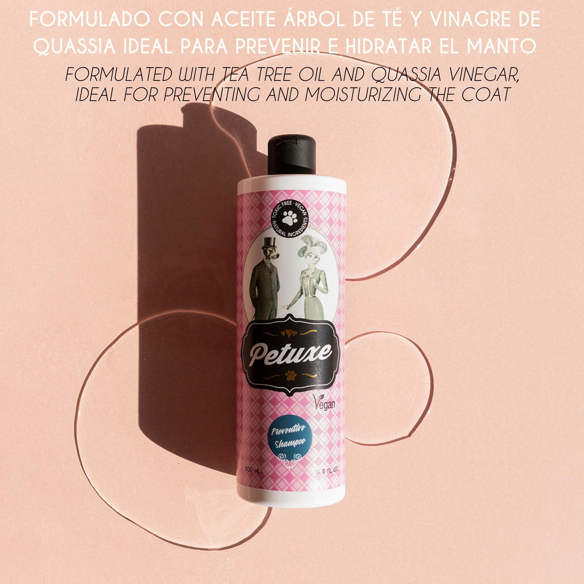 Shampoo preventivo para animais de estimação Petuxe