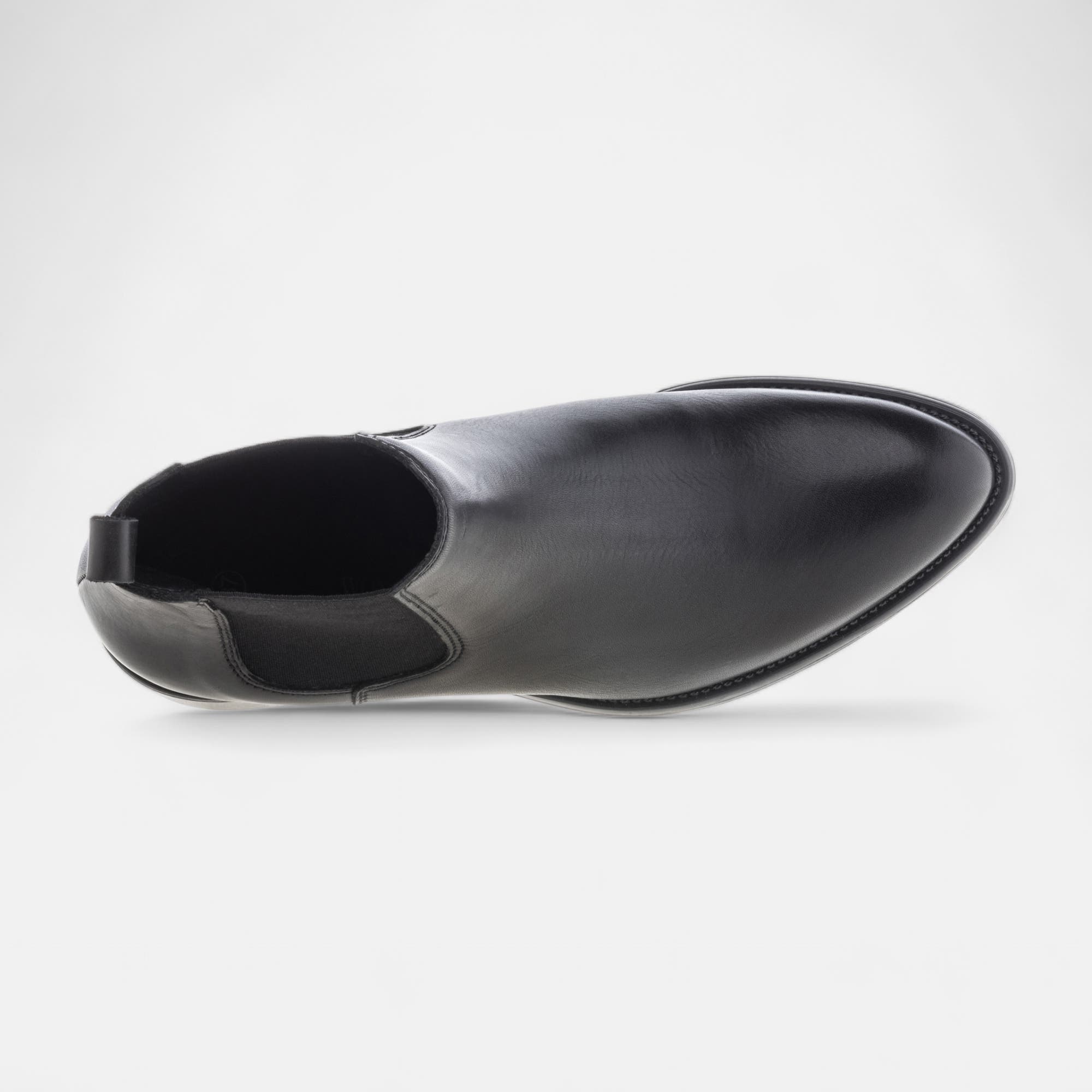 Boots chelsea Femme en cuir noir