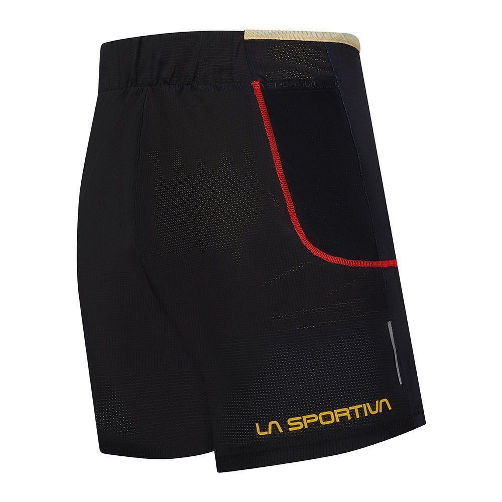 La Sportiva FRECCIA - Short Homme black/yellow