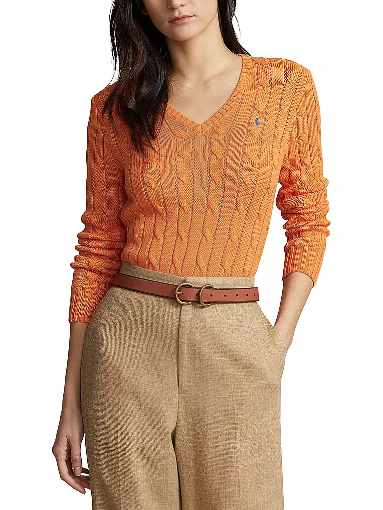 POLO RALPH LAUREN Pullover Slim Fit KIMBERLY orange