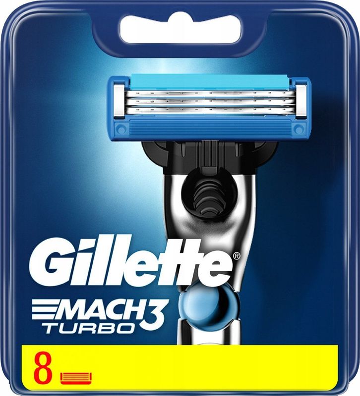 Gillette Mach3 Turbo-8 stuks-scheermesjes