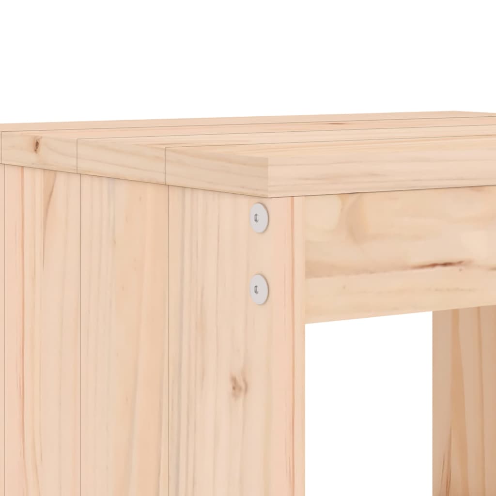 Ensemble de bar de jardin 5 pcs bois de pin massif