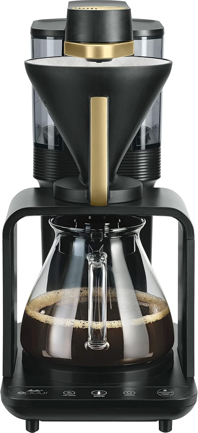Melitta epour Kaffeemaschine, schwarz-gold