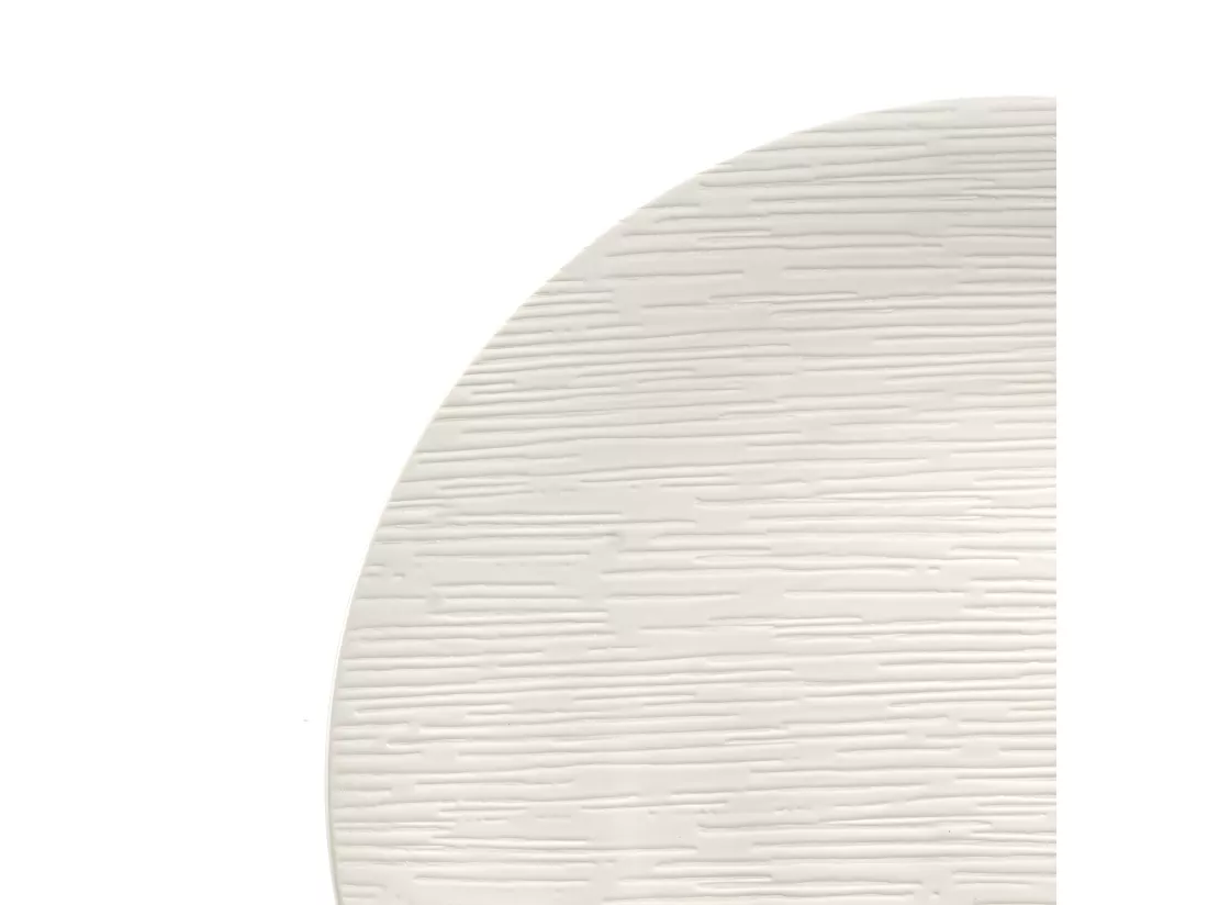 Magma Ivoire - Assiette plate 27 cm (lot de 6)