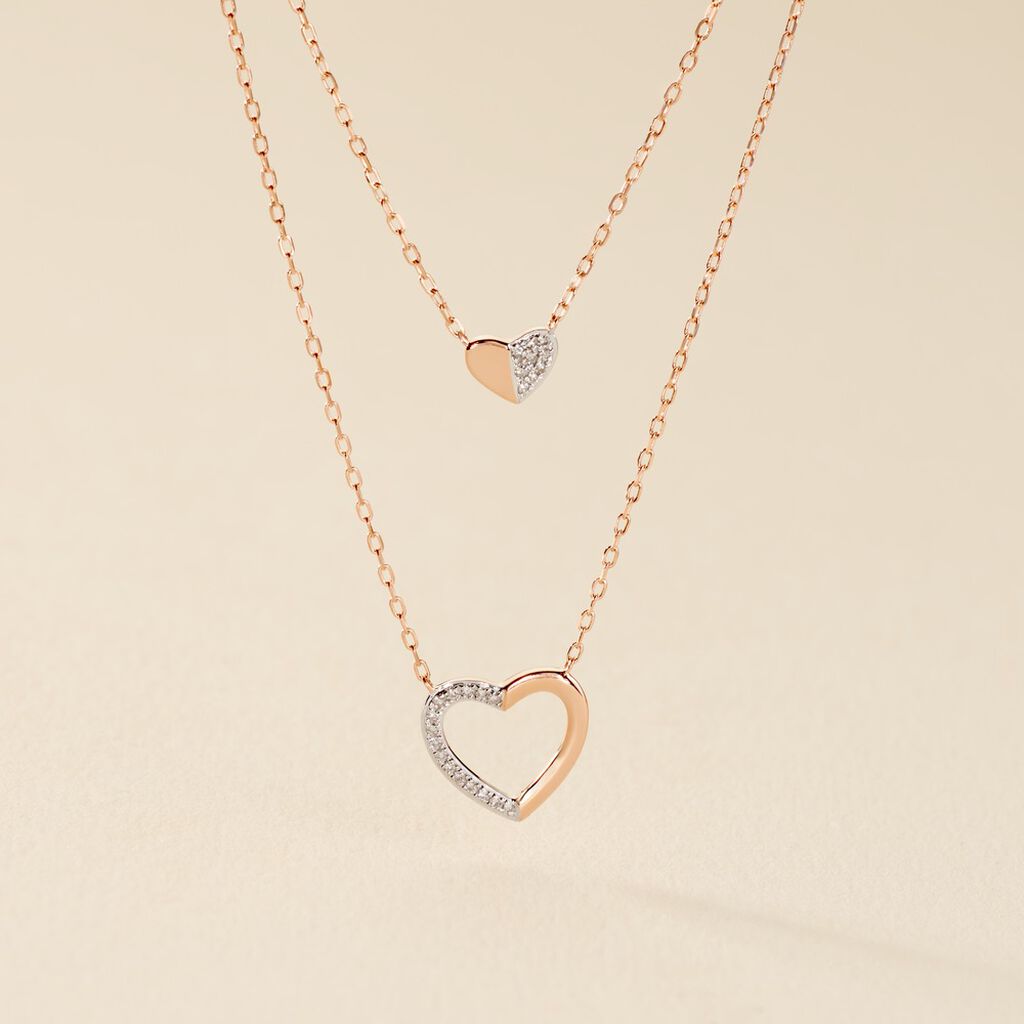 Collier Emilia Or Rose Diamant