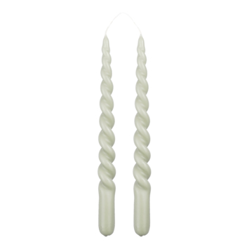 Twist dinerkaars licht groen 2 stuks - h29xd2,2cm