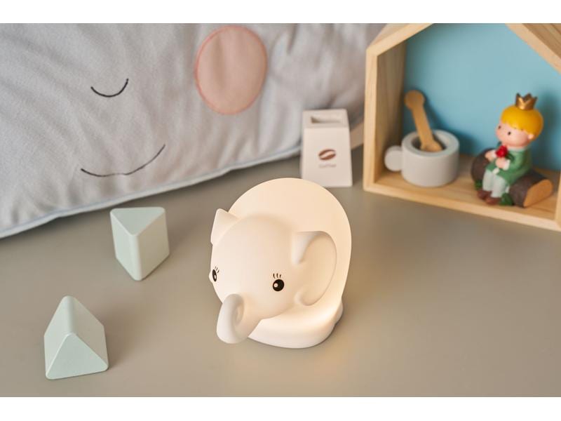 Pauleen Nachtlicht Night Elephant, LED, USB, Weiss Kinder-LED-Nachtlicht