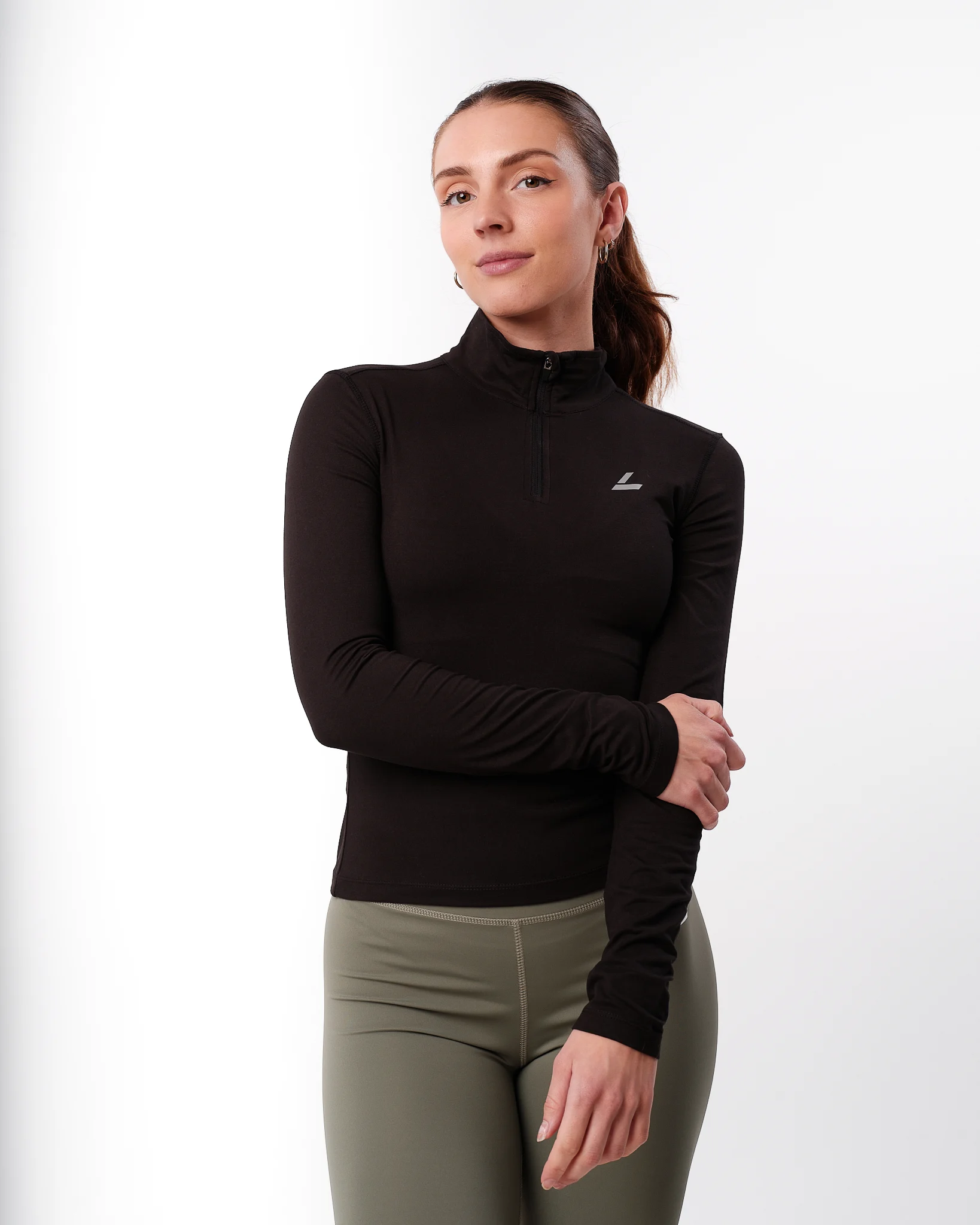 LEVITY Essential 1\4 Zip Sweater Black
