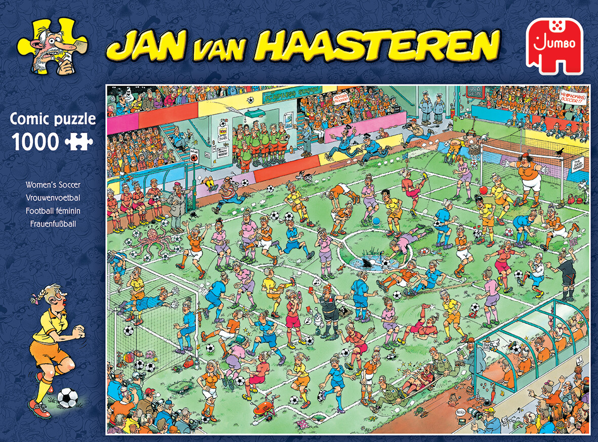 Jan Van Haasteren Puslespil - Womens Soccer - 1000 Brikker