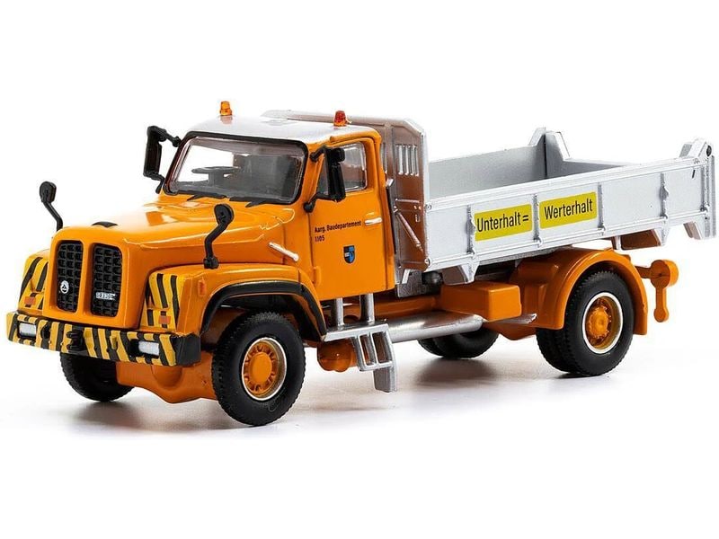 ACE LKW Saurer D330B N4 x 4 Kipper 1:87 Kipper-Modell Baudept. Kt. Aargau im Massstab 1:87