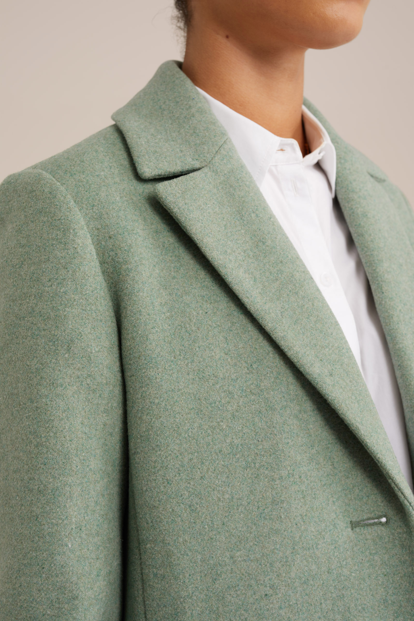 jas van wolmix WE Fashion Pastelgroen