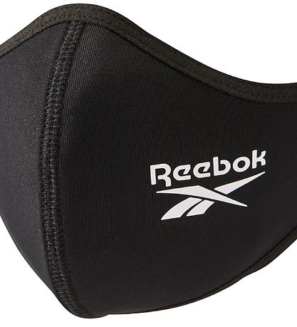 Reebok Mund-Nasen-Schutz - Small - 3er-Pack - Schwarz