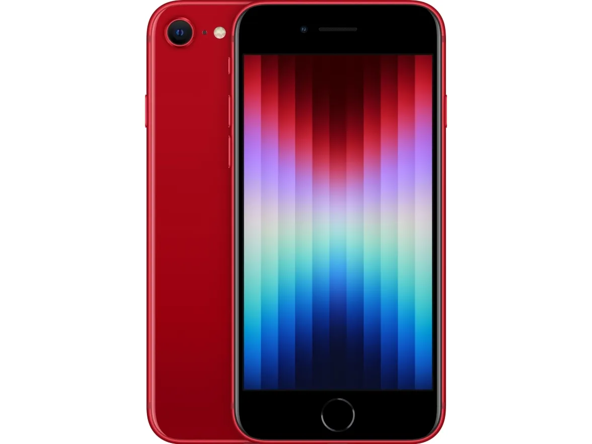 Apple iPhone SE (3rd generation) - (PRODUCT) RED - 5G smartphone - dual-SIM / Intern hukommelse 64 GB - LCD-skærm - 4.7
