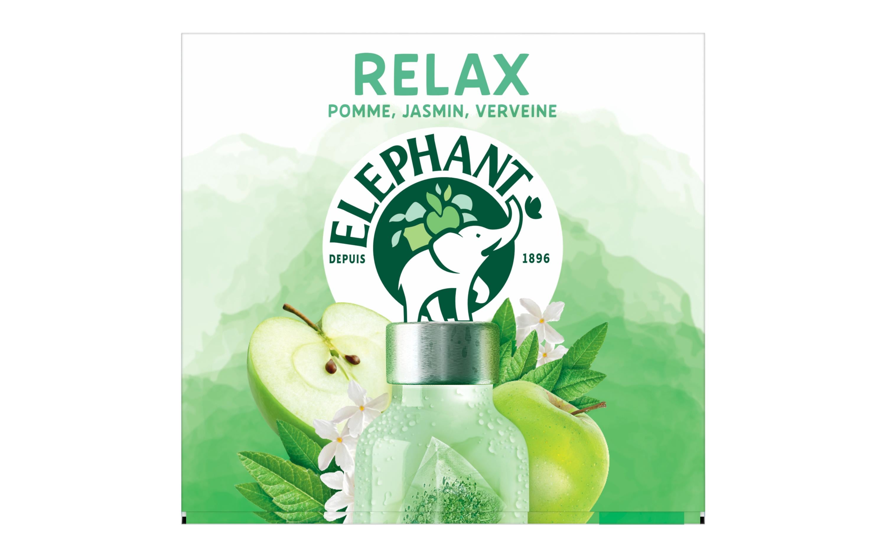 Teebeutel Cold Infusion a Froid Relax 15 StückTee mit Apfel, Jasmin und Eisenkraut