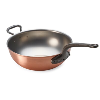 Schwerer Kupfer-Risottotopf/ Wok