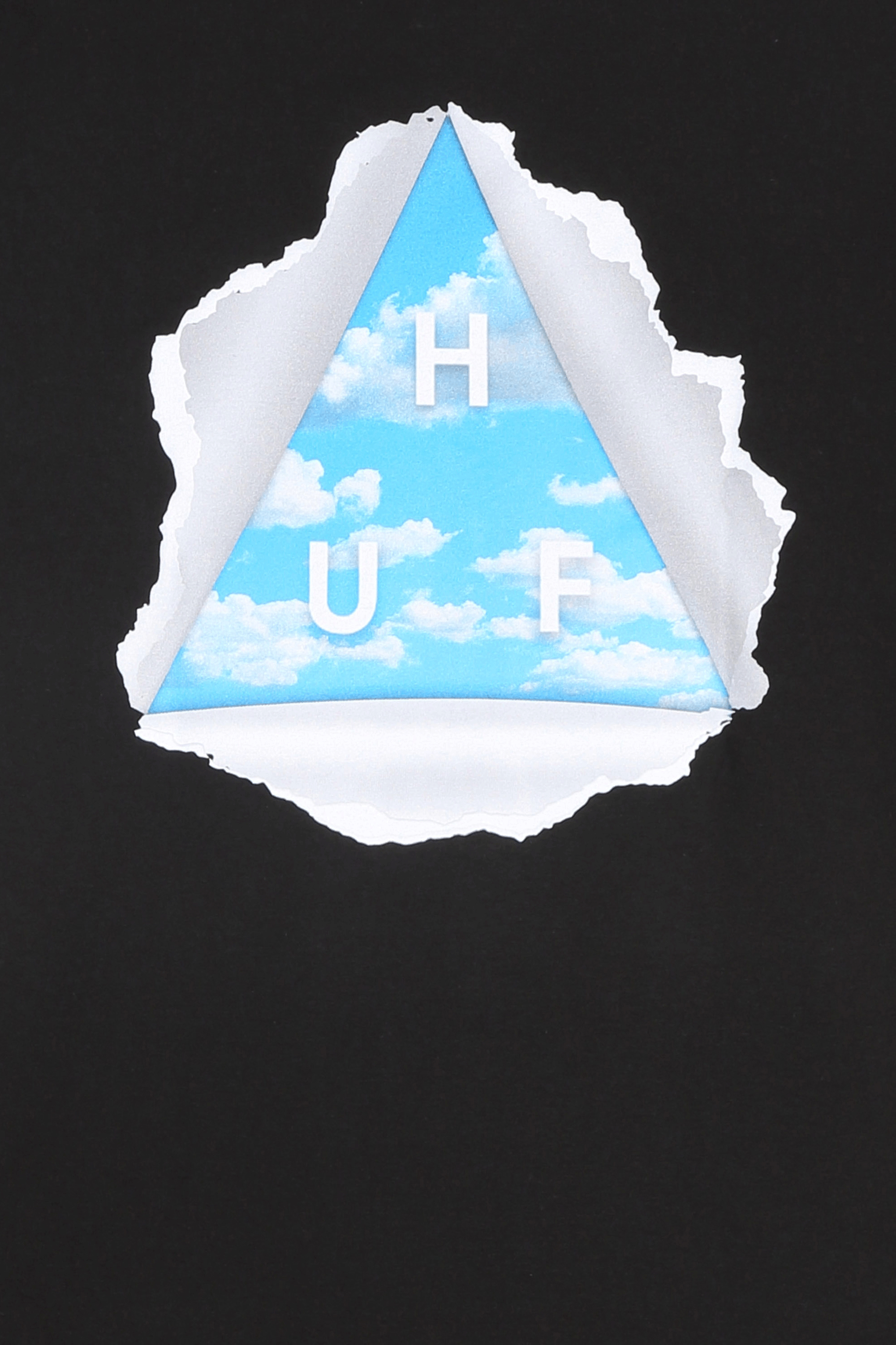 HUF T-SHIRT TEAR A NEW ONE Noir