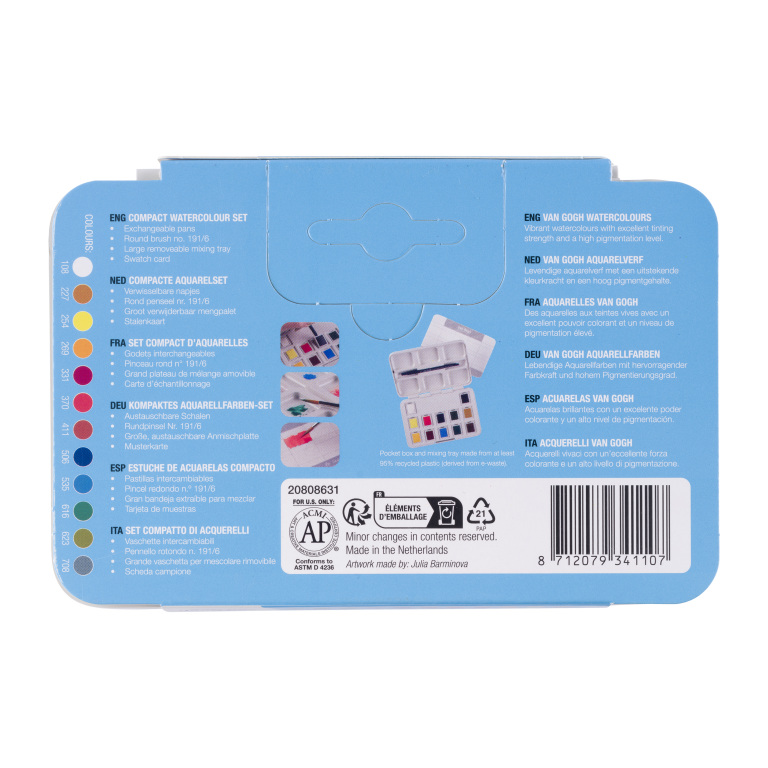 Royal Talens Aquarellfarbe Van Gogh Pocketbox Set