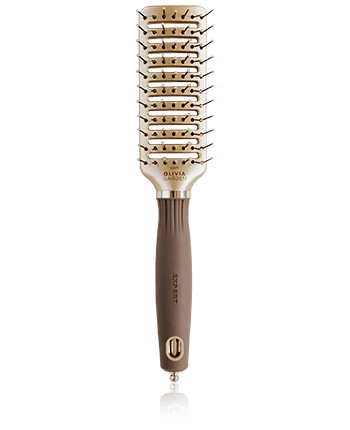 Olivia Garden Expert Style Vent Nylonborsten gold & braun 1-Stück