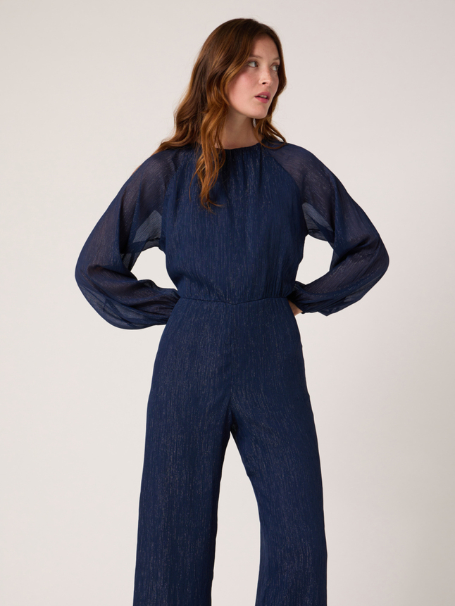 Combinaison pantalon détails métalisés