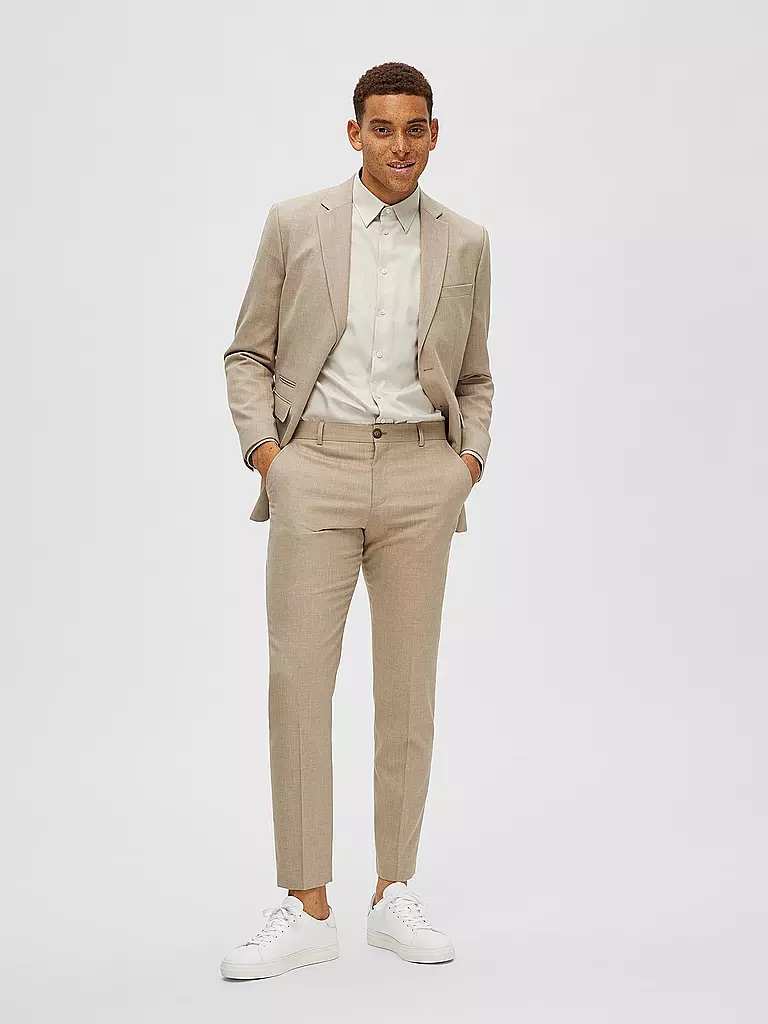 SELECTED Anzughose SLHSLIM beige