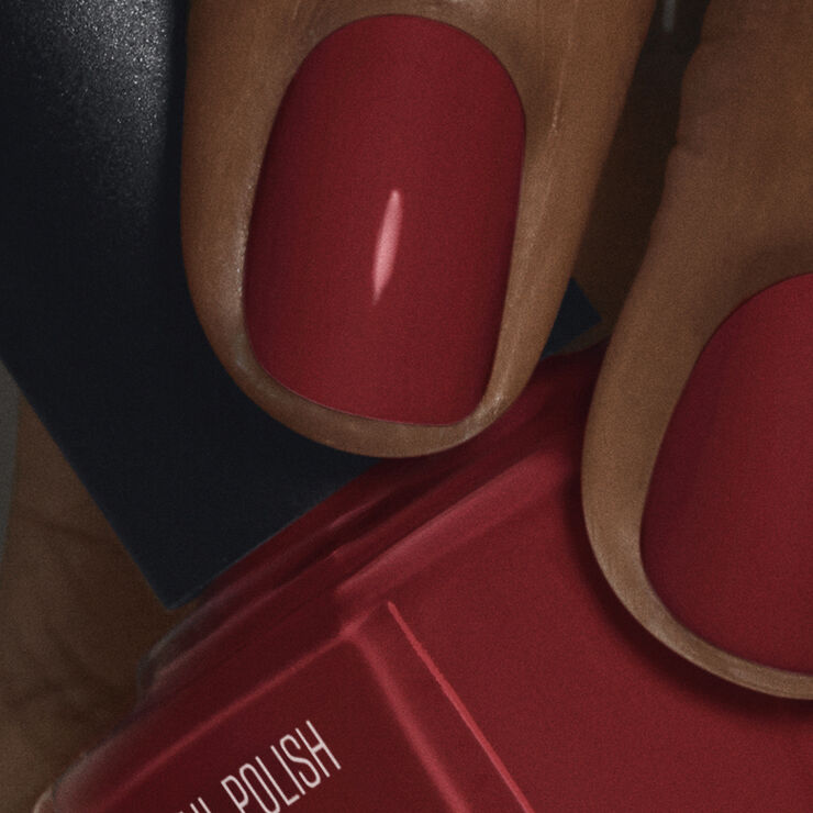 Nilens Jord Nail Polish Maroon Red