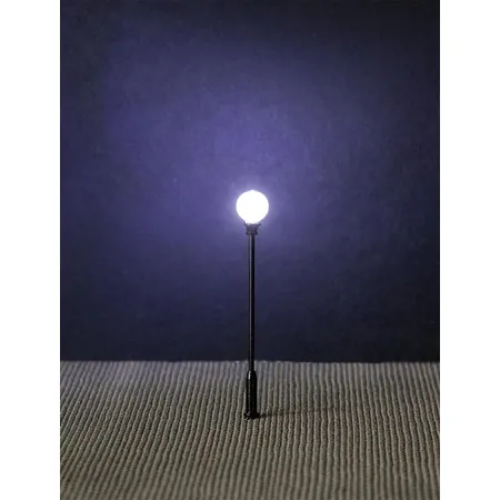 Faller 180104 - LED-Parklaternen, Kugel-Aufsatzleuchte, 3 Stück