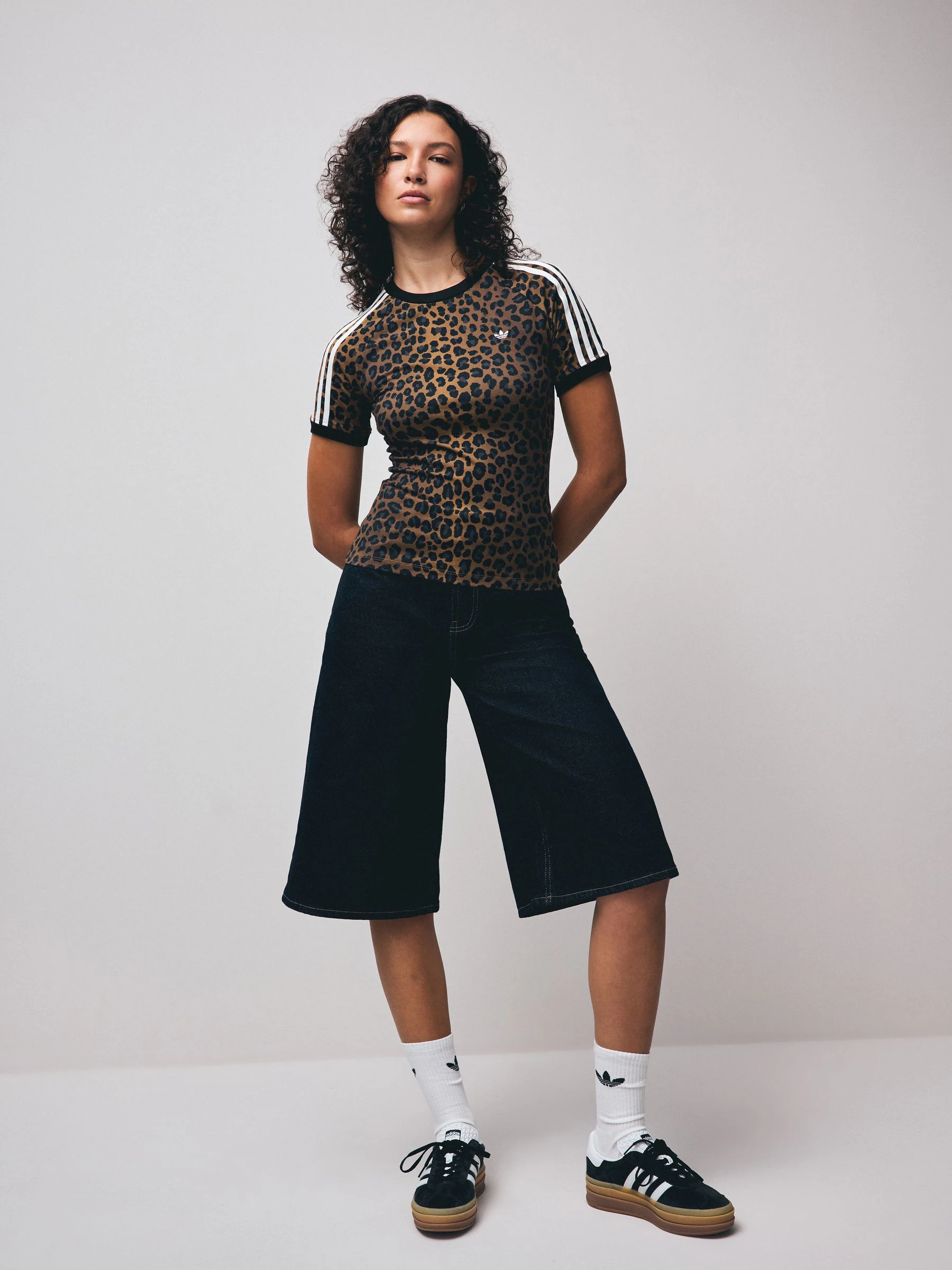 adidas Originals Leopard Cali Slim T-Shirt