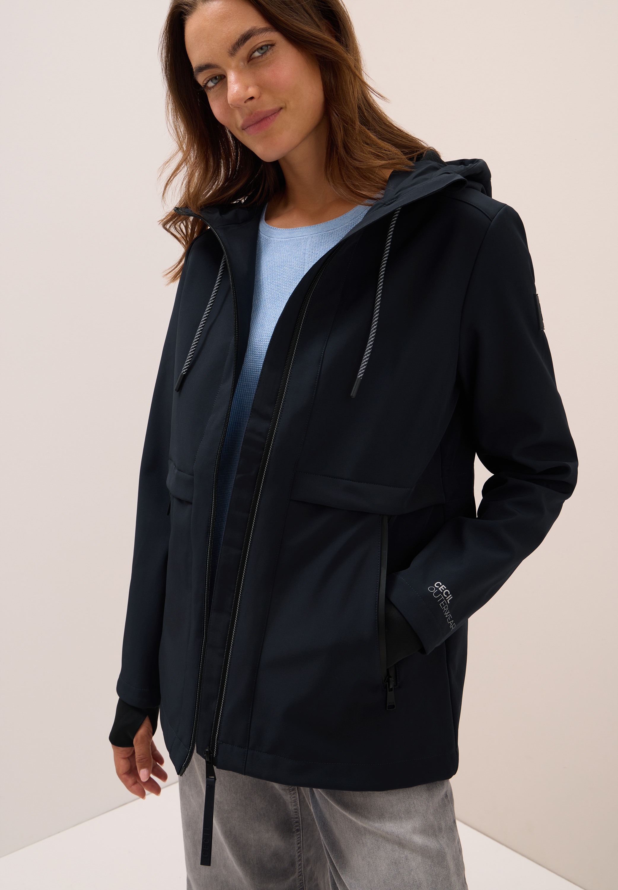 Cecil Softshelljacke mit Kapuze mit Kapuze