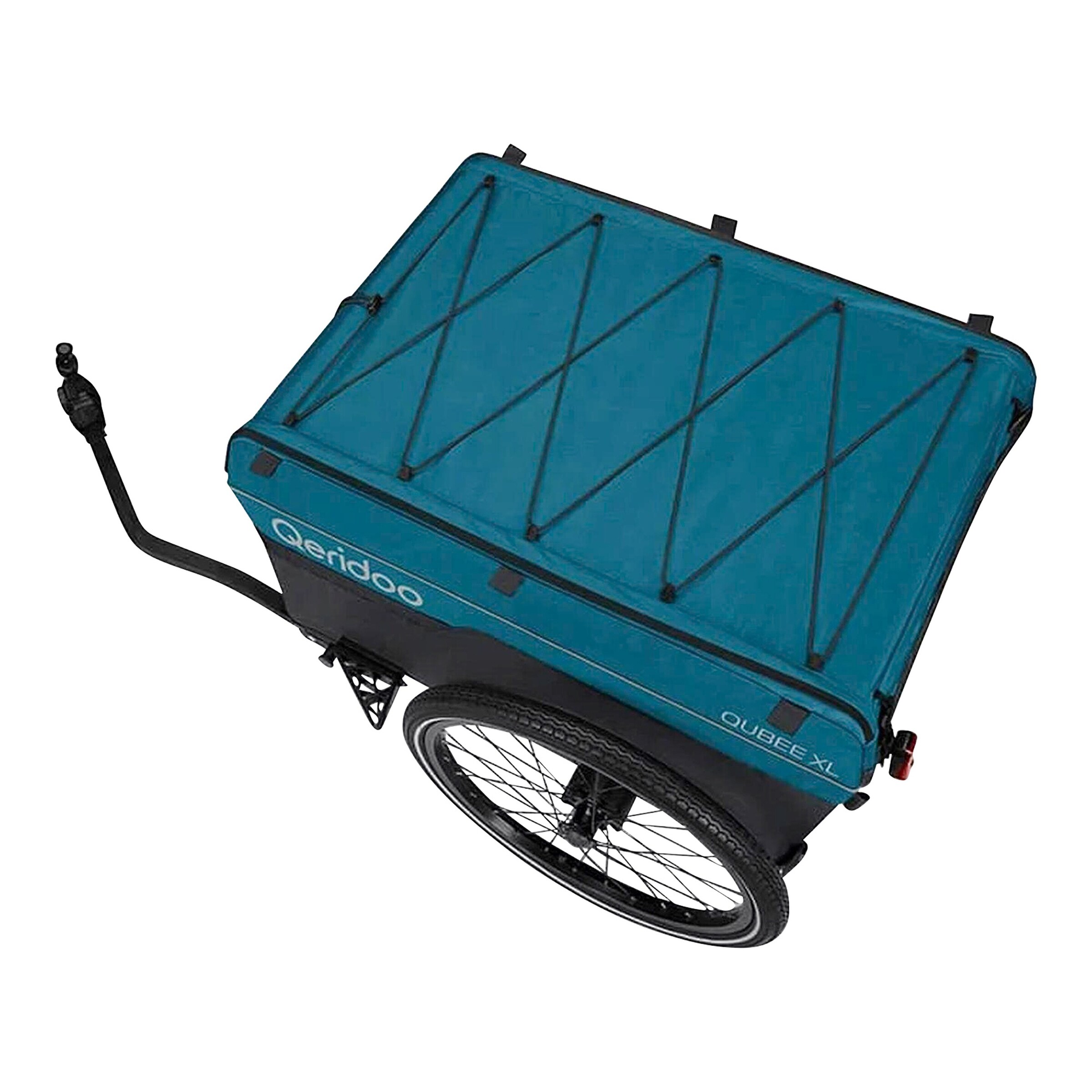 Qeridoo Fahrradanhänger Qubee XL Grey petrol