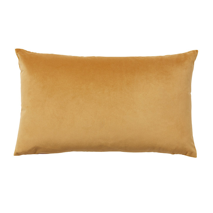 Coussin Velvet Valgreta 30x50 cm GoodHome jaune