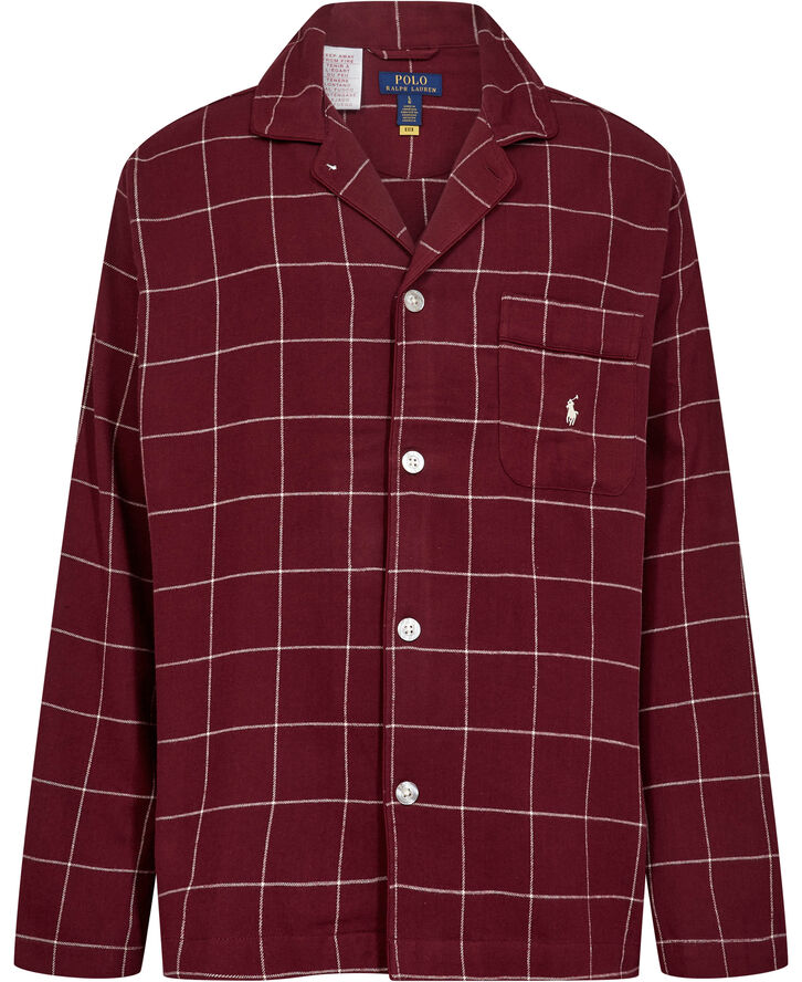 Polo Ralph Lauren FLANNEL-SLE-SET Damson red windowpane