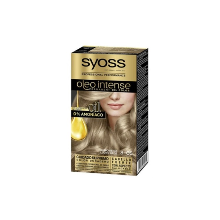 Syoss Oleo Intense Farba do włosów bez amoniaku /8-05/ Beige Blond 115 ml