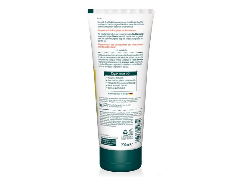 Kneipp Duschgel Nachtkerze 200 ml Natürliche Pflegedusche für ein weiches Hautgefühl