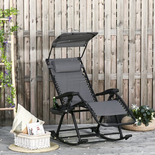 Silla Mecedora Outsunny 84a-080v01gy