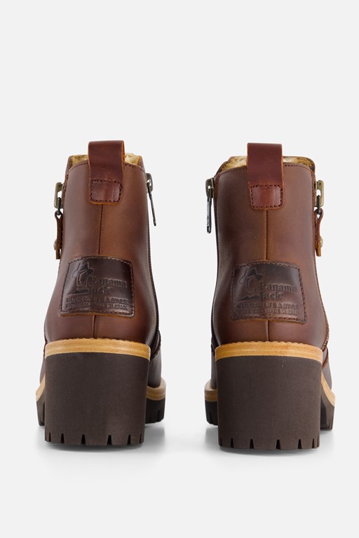 Panama Jack Pauline B9 Enkellaarsjes cognac