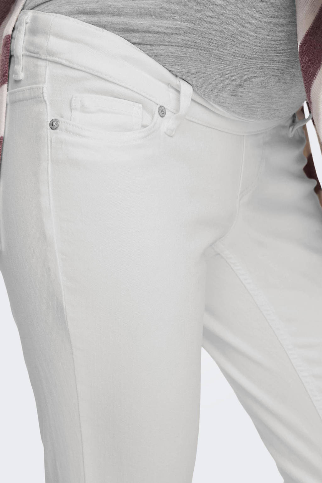 ONLY MATERNITY skinny zwangerschapsjeans OLMBLUSH white
