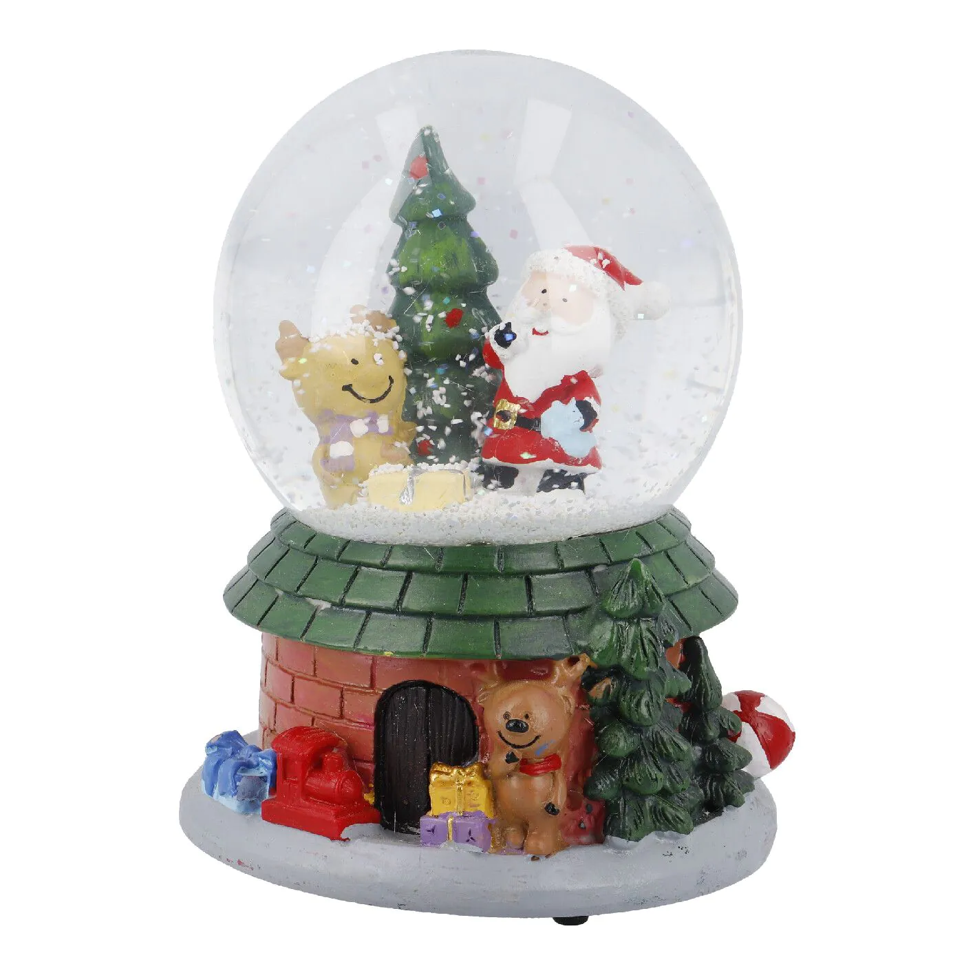 Schneekugel Haus, Geschenk, 10 x 16 cm