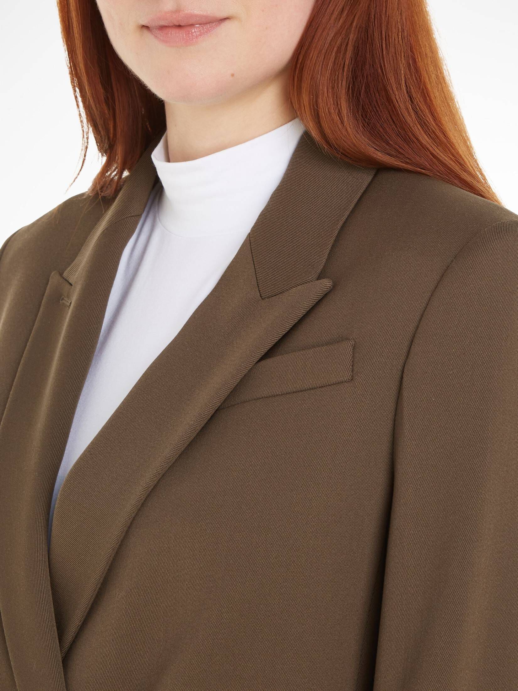 CALVIN KLEIN| Damen Blazer mit Wolle