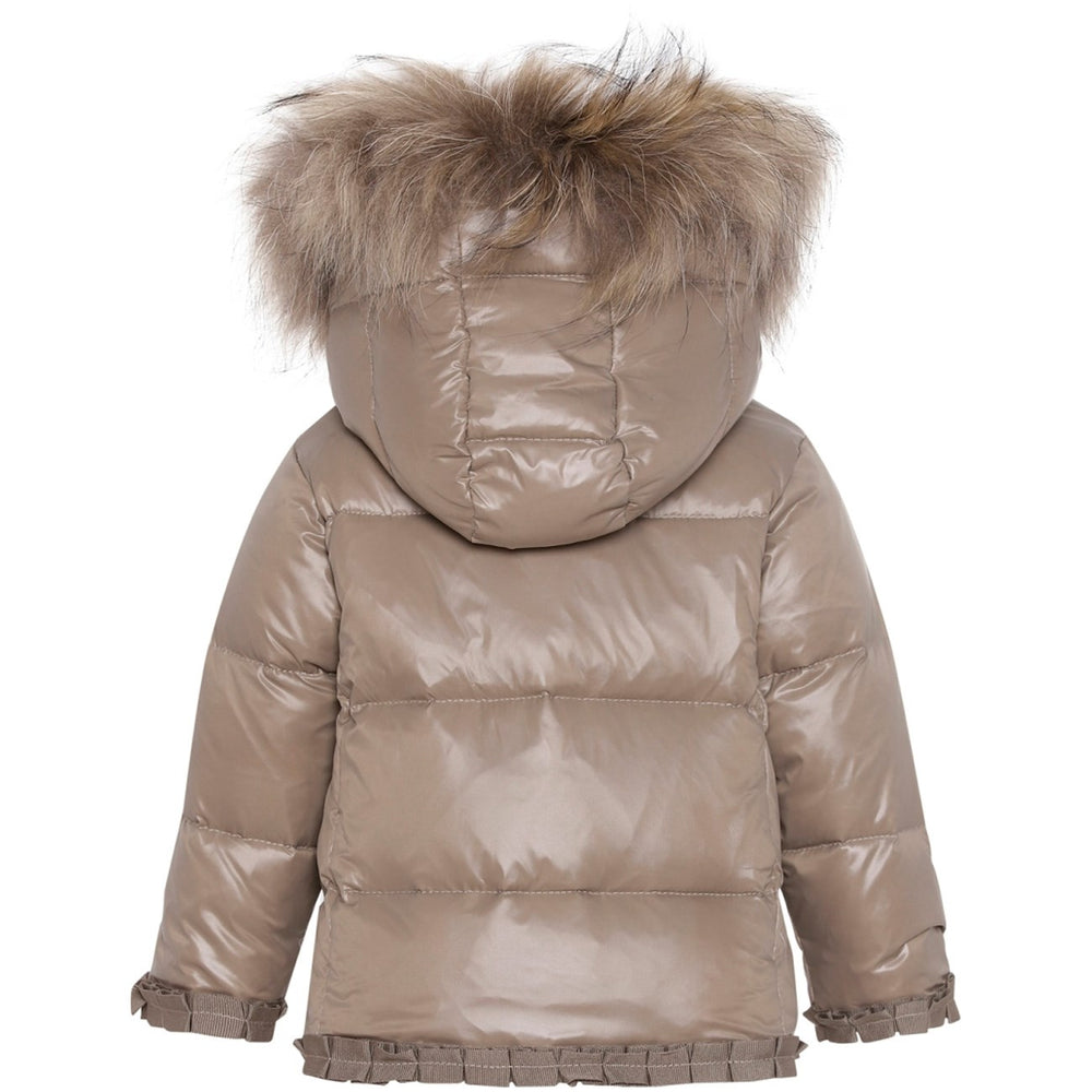 Køb Ver De Terre Featherlight Baby Girls Jakke m. Pels Caramel