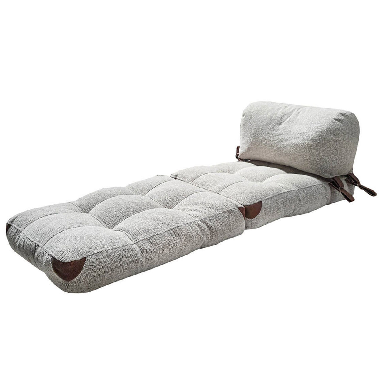Atelier del Sofa Chauffeuse convertible Fold grise - 80x70x60 cm