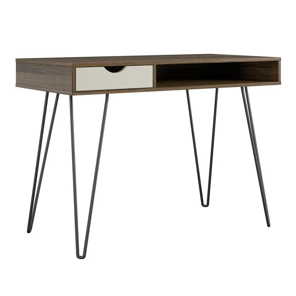 Concord - Bureau met 1 lade in walnoot look