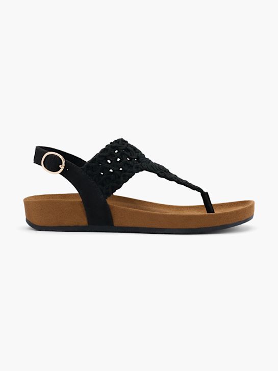 Graceland Sandalen-Zehentrenner Schwarz
